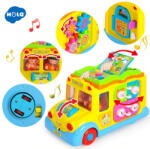 Guangdong Huile Toys Industrial Co. LTD Zenélő iskolabusz baba játék Hola