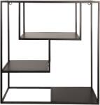  Raft de perete Square negru 60/23/60 cm (50381EE) Raft