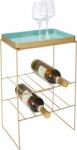  Raft pentru vin cu tava detasabila H49, 5 cm (56186806) Suport sticla vin