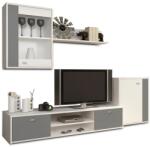  Set living 4 piese GENTA gri-alb, 210/42/180 cm (0000173909)