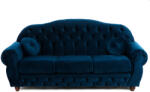  Canapea extensibila Regina catifea albastra 206/95/100 cm (124477BBCC) Canapea