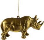  Deco pandantiv rinocer auriu 12, 5x3, 5x6, 5 cm (49343SI)