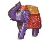  Statueta Elefant mov 12x12x5 cm (1601b)