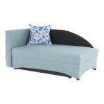  Fotoliu extensibil BELLA stanga menta-gri, 150/85/70 cm (0000186814)