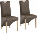  Set 2 scaune Bianca maro 49/58/98 cm (10447111)
