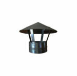 DSH Capac terminal simplu pentru cos fum, tabla neagra (VEN-486074)