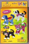 Hama Set 2000 mărgele de călcat Hama, model Câine și Pisică - Set creativ (3413)