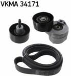SKF Set curea transmisie cu caneluri SKF VKMA 34171 (VKMA 34171) - automobilus