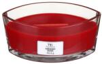 WoodWick Lumânare aromată în suport de sticlă - Woodwick Hearthwick Flame Ellipse Candle Pomegrante 453.6 g