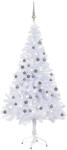 vidaXL Műkarácsonyfa LED fényekkel és gömb szettel 120 cm (3077664)