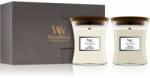 WoodWick Medium Hourglass Gift Set Fireside & Linen 275 g
