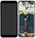 Huawei Y5P fekete gyári LCD + érintőpanel kerettel, akkumulátorral (794899)