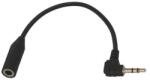 Royal Кабел Royal CABLE-STEREO JACK 2.5-3.5MM, от 1x 3.5mm TRS(ж) към 1x 2.5mm TRS(м), 0.2m, черен