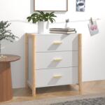 vidaXL Servantă, alb, 62x38x70cm, lemn prelucrat (345672) Comoda