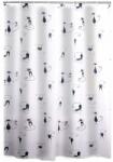 RIDDER Perdea de duș Textile, imprimeu cu pisici 403230 (433754) Perdea de dus