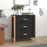 vidaXL Servantă, negru, 62x38x70 cm, lemn prelucrat (345673) Comoda
