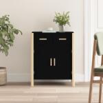 vidaXL Servantă, negru, 62x38x75 cm, lemn prelucrat (345676) Comoda