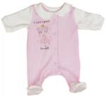 AB ABR Hosszú ujjú pamut rugi - Rózsaszín - A család legkisebb hercegnője (50)