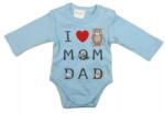 AB ABR Hosszú ujjú pamut body - Kék - Mom Dad (44)