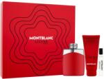 Mont Blanc Legend Red set cadou Apă de parfum 100 ml + apă de parfum 7, 5 ml + gel de duș 100 ml pentru bărbați