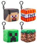  Minecraft plüss kocka kulcstartó 8 cm figurával, 4 féle (466013)
