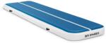 Gymrex Felfújható tornaszőnyeg - 400 x 100 x 20 cm - 200 kg - kék/fehér (GR-ATM5)