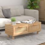 vidaXL Măsuță de cafea maro 80x40x30cm lemn prelucrat&lemn masiv pin (345623) Masa de cafea