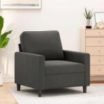 vidaXL Fotoliu canapea, gri închis, 60 cm, catifea (348726) Canapea