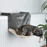 TRIXIE Deluxe Függőágy radiátorra Szürke-bézs 30x45 cm (43207)
