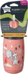Tommee Tippee itatópohár - Superstar Insulated Straw Cup szívószálas hőtartó 266ml 12hó rózsaszín - babymax