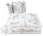  Baby Shop 3 részes ágynemű garnitúra - őzike szürke/rózsaszín