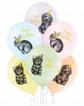 Belbal Set 6 baloane latex Happy Birthday animalute 30 cm