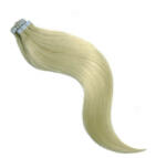 HairExtensionShop TAPE IN Ragasztócsíkos Póthaj Standard Platinaszőke Színben 55cm (Szín #613) (RT55613)