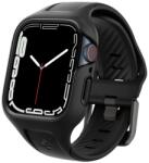 Spigen LIQUID AIR PRO szilikon óra keret (szilikon szíj, közepesen ütésálló) FEKETE Apple Watch Series 7 41mm, Apple Watch Series 8 41mm (ACS04190)