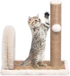 vidaXL Ansamblu pisici, perie arcuită de îngrijire & stâlp de zgâriat (170971)