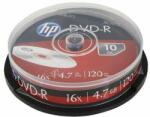 HP DVD+R lemez, 4, 7 GB, 16x, 10 db, hengeren, HP (69318) - pepita