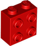 LEGO® 22885c5 - LEGO piros kocka 1 x 2 x 1 2/3 méretű oldalán 4 bütyökkel (22885c5)