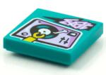LEGO® 3068bpb1589c39 - LEGO sötét türkiz csempe 2 x 2 méretű, DJ pult mintával (3068bpb1589c39)