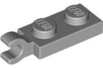 LEGO® 63868c86 - LEGO világosszürke lap 1 x 2 méretű, klipsszel a végén (63868c86)