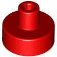 LEGO® 20482c5 - LEGO piros kerek csempe, 1 x 1 méretű, pin csatlakozóval (20482c5)