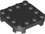 LEGO® 66792c11 - LEGO fekete lap 4 x 4 méretű, lekerekített sarkokkal, négy lábbal (66792c11)