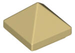 LEGO® 22388c2 - LEGO világos krémszínű (tan) 45° lejtő 1 x 1 x 2/3 méretű, 4 oldalú (22388c2)