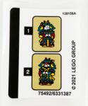 LEGO® 80106stk01 - LEGO Matrica lap - 80106 készlethez (80106stk01)