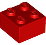 LEGO® 3003c5 - LEGO piros kocka 2 x 2 méretű (3003c5)