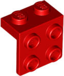 LEGO® 44728c5 - LEGO piros fordító lap 1 x 2 és 2 x 2 méretű (44728c5)