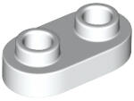 LEGO® 35480c1 - LEGO fehér lap 1 x 2 méretű, lekerekített, lyukas bütykökkel (35480c1)