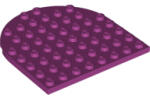 LEGO® 41948c71 - LEGO magenta lap lekerekített véggel, 8 x 8 méretű (41948c71)
