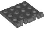 LEGO® 50337c85 - LEGO sötétszürke lap 3 x 4 méretű zsanérral 7 foggal (50337c85)