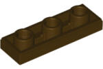 LEGO® 35459c120 - LEGO sötétbarna inverz csempe 1 x 3 méretű, lyukkal a közepén (35459c120)