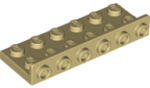 LEGO® 64570c2 - LEGO világos krémszínű (tan) lap 2 x 6 - 1 x 6 inverz fordító (64570c2)